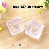 DDD 147-150 3D / 2 parts mold / Clear UV Resin Mold / Size 2x2x1.2 cm