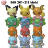 DDD 201-212 Mold Set / Poke Mold / Food Safe Mold/ Epoxy Resin, Chocolate, Jelly, Candle / Silicone Mold