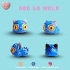 DDD 60 Derpy Tiger Mold / Crouching /  3D Mold