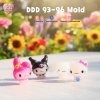DDD 93-96 Tiny 3D Molds / Cutie Kitty & Friends / UV Resin
