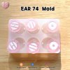 EAR 74 K-Pop Arirang Earring Molds / 2-Sided Hole / 3 pieces x 2
