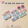 FE 358-365 Pokemold Set / Earring Mold / Silicone Mold / UV Resin Mold