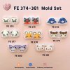 FE 374-381 Pokemold Set / Earring Mold / Silicone Mold / UV Resin Mold