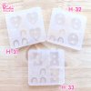 H 31, H 32, H 33 Hanger Molds / Basic Shape / UV Resin Mold / Silicone Mold