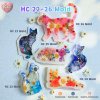 Cat Hair Clip HC 22-26 Molds  / Hair Clip Mold  / Silicone Mold