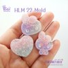 HLM 22 Cutie Rabbit / Kitty / Hologram Mold / Thickness 4 mm / Use with Epoxy resin / Silicone Mold