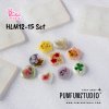 Hologram mold set Moon, star, circle, flower, square, heart