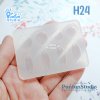 H 24 2-Sided Hole Hanger Mold / 8 in 1 / UV Resin Mold / Silicone Mold