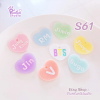 S61 BTS Heart Name Mold / K-POP / Silicone Mold / UV resin mold