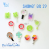 Shaker Bit 29 K-POP Mold / 12 in 1 / Shaker bits mold / Silicone Mold
