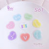 S61 BTS Heart Name Mold / K-POP / Silicone Mold / UV resin mold