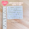 Capital letter stickers A-Z Gold