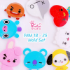 PAM 18 - 25 BT Animal Mold Set / K-POP / Painting Anime Mold / Silicone Mold