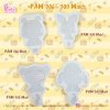 PAM 306, 307, 308, 309 Bear Piglet Tiger Donkey Mold / Painting Anime Mold / Silicone Mold