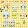 Hamster Mold Set / PAM 469-454, FE 352 / 7 molds / Painting Anime Mold / Silicone Mold