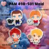 PAM 498-501 Mold / The Raven Cycle / All For The Game / Silicone Mold