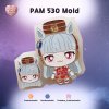 PAM 530 Gold Ship Mold / Painting Anime Mold / Silicone