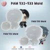 PAM 532-533 Alien S Mold Iva Singer / Til Guitar Player / Painting Anime Mold / Silicone