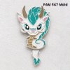 PAM 547-548 Mold / Chinese Dragon, Fire Monster / Painting Anime Mold / Silicone Mold