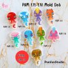 PAM 171-178 Cute Dino Mold  / Set 8 Molds + Special Mold PAM 170 / Dinosaur / Painting Anime Mold / Silicone Mold