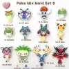 Poke Mix Mold Set O / 12 Molds / Pokemold / Silicone Mold