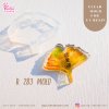 R283 Ginkgo leaf Clear Mold / Thickness 8 mm / UV Resin Mold / Clear Silicone Mold