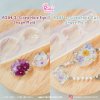 R284 2-Sided Hole Eye Shape, R285 2-Sided Hole Cat Shape Mold / 3 in 1 / Size 2.8, 2.3, 1.8 cm / UV Clear