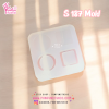 S187 Circle & Square Tiny Shaker Mold / Tiny Mold / UV Resin Mold / Earring Mold / Pendant Mold