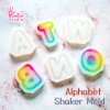 S131-156 Mold  / Alphabet Shaker Mold / A-Z 26 pieces / Silicone Mold