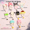 X Heart 101-110 Cutie Mold Set / Set 10 Molds + Free Part 1 x 4 piece / CSM X Heart x 2 piece / Shaker Mold / Silicone Mold