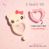X Heart 101-110 Cutie Mold Set / Set 10 Molds + Free Part 1 x 4 piece / CSM X Heart x 2 piece / Shaker Mold / Silicone Mold