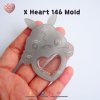 X Heart 141-145 / Pokemold / Silicone Mold / Shaker Mold
