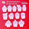 XTC 21-32 Pokemold X Tea Cup Mold Set / 12 Mold + Free 2 CSM Eev x Tea Cup / Shaker Mold / Pokemold / Silicone Mold