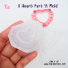 X Heart Part 11 Mold / Demon Hotel / Part Mold / Silicone Mold
