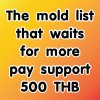 The mold request that needs more pay support by 500 THB The mold request that needs more pay support by 500 THB