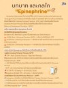 คำถาม : บทบาทและกลไก Epinephrine คำถาม : บทบาทและกลไก Epinephrine