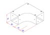 WIRE WAY ELBOW 90 - HORIZONTAL
