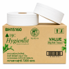 กระดาษชำระม้วนใหญ่ 1 ชั้น 600 ม. BJC Hygienist value (12 ม้วน/ลัง)