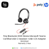 Poly Blackwire 3320 Stereo Microsoft Teams Certified USB-C Headset +USB-C/A Adapter