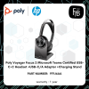 Poly Voyager Focus 2 Microsoft Teams Certified USB-C-C Headset +USB-C/A Adapter +Charging Stand