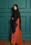 Layl Sienna Abaya in Teracotta