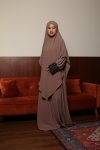 Rih Zahara Abaya in Taupe