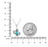 Sterling Silver Turquoise Cactus