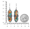 Sterling Silver Spiny Oyster With Turquoise Earrings