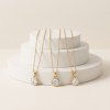White Cubic Zirconia 18k Yellow Gold Over Sterling Silver Necklace 0.50 ctw