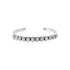 Rainbow Moonstone Sterling Silver Station Cuff Bracelet
