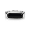Sterling Silver Black Onyx Signet Ring