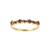 Sterling Silver African Amethyst Ring Over 18K Yellow Gold Plated