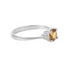 Sterling Silver Citrine Ring