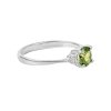 Sterling Silver Peridot Ring